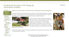 Desktop Screenshot of campcenter.frederickcounty4-h.org